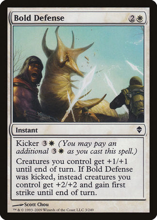 Bold Defense [Zendikar] | Rook's Games and More