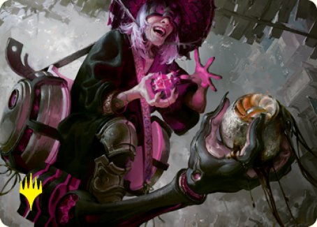 Undercity Scrounger Art Card (Gold-Stamped Signature) [Kamigawa: Neon Dynasty Art Series] | Rook's Games and More