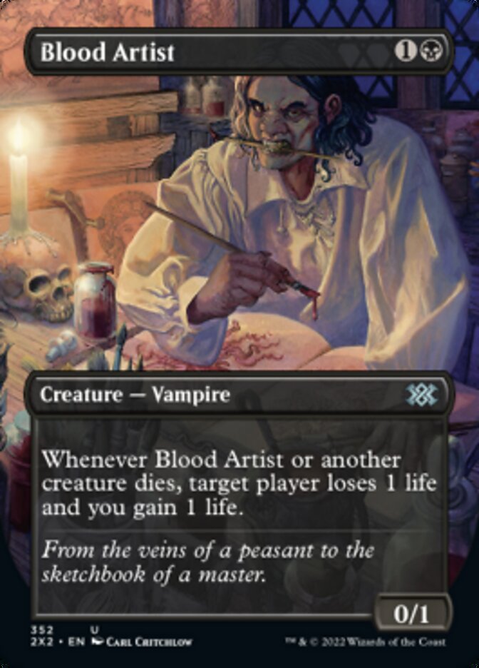 Blood Artist (Borderless Alternate Art) [Double Masters 2022] | Rook's Games and More
