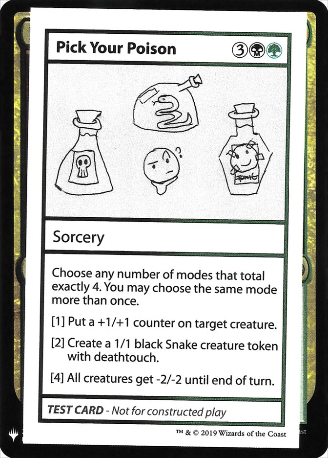 Pick Your Poison [Mystery Booster Playtest Cards] | Rook's Games and More