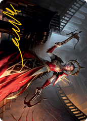 Bloodthirsty Adversary Art Card (Gold-Stamped Signature) [Innistrad: Midnight Hunt Art Series]