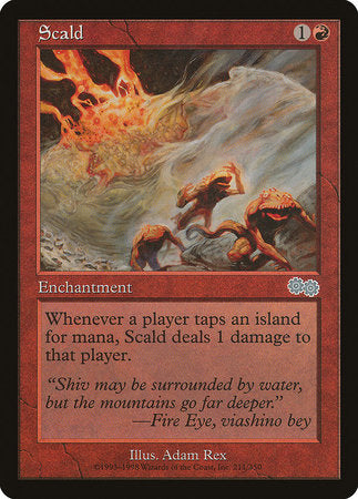 Scald [Urza's Saga] | Rook's Games and More