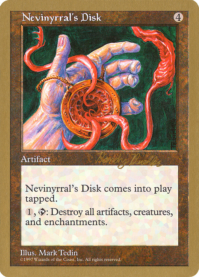 Nevinyrral's Disk (Randy Buehler) [World Championship Decks 1998] | Rook's Games and More