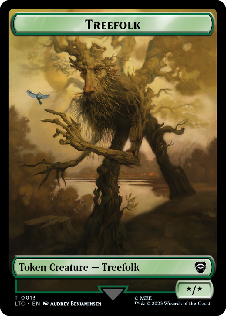 Treefolk // Food Token [The Lord of the Rings: Tales of Middle-Earth Commander Tokens] | Rook's Games and More