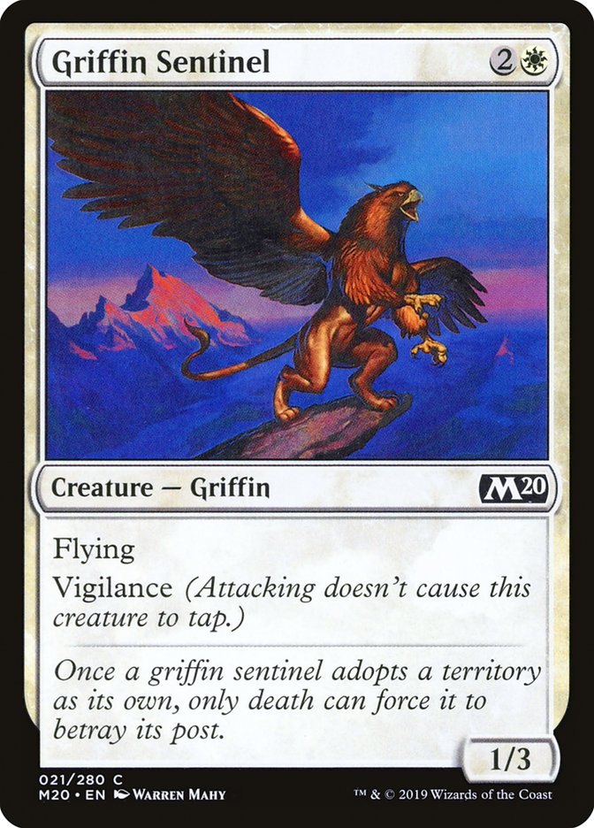 Griffin Sentinel [Core Set 2020] | Rook's Games and More