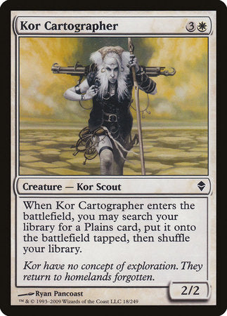 Kor Cartographer [Zendikar] | Rook's Games and More