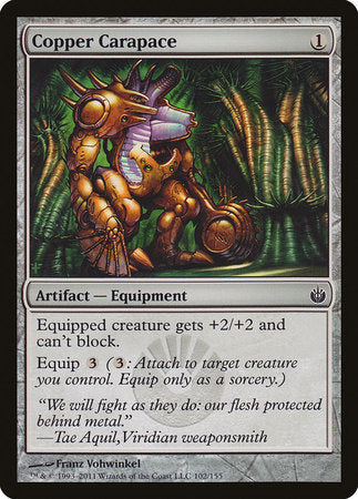 Copper Carapace [Mirrodin Besieged] | Rook's Games and More