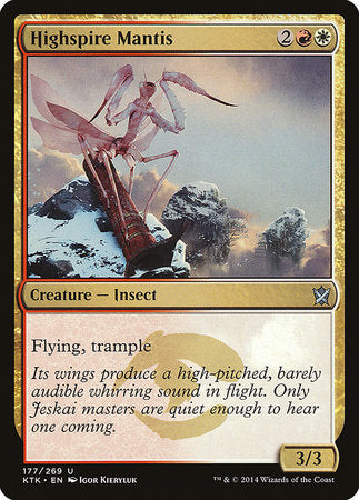 Highspire Mantis [Khans of Tarkir] | Rook's Games and More