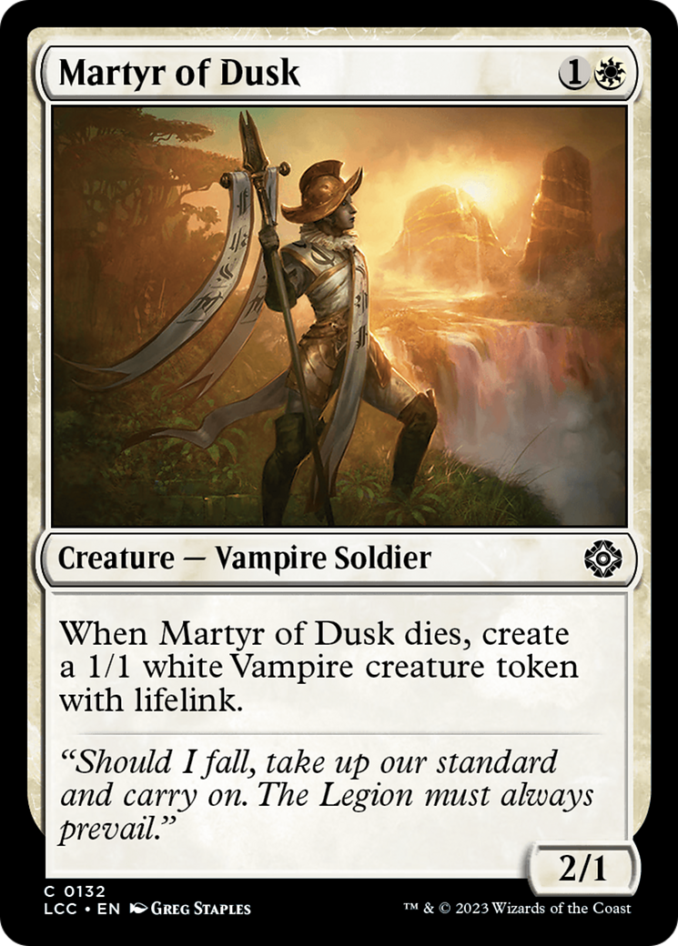 Martyr of Dusk [The Lost Caverns of Ixalan Commander] | Rook's Games and More