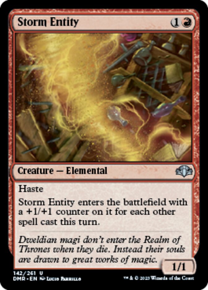 Storm Entity [Dominaria Remastered] | Rook's Games and More