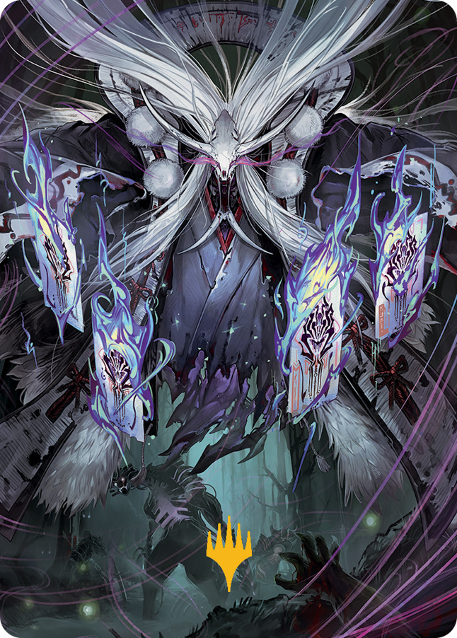 Horobi, Death's Wail Art Card (Gold-Stamped Signature) [March of the Machine Art Series] | Rook's Games and More