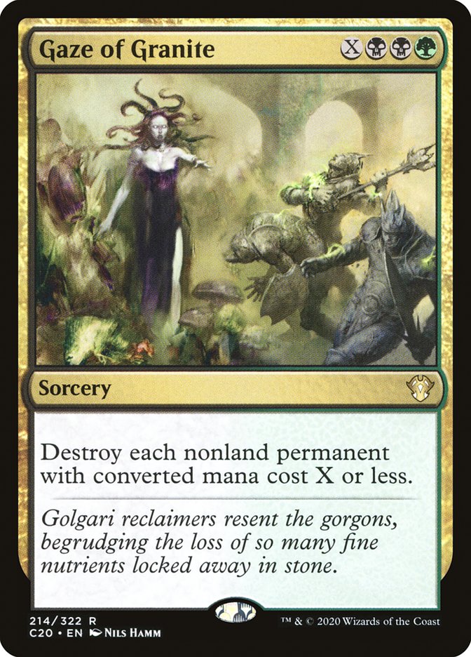 Gaze of Granite [Commander 2020] | Rook's Games and More