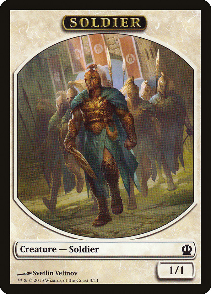 Soldier (3/11) [Theros Tokens] | Rook's Games and More