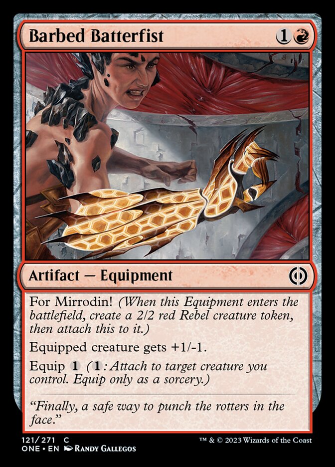 Barbed Batterfist [Phyrexia: All Will Be One] | Rook's Games and More