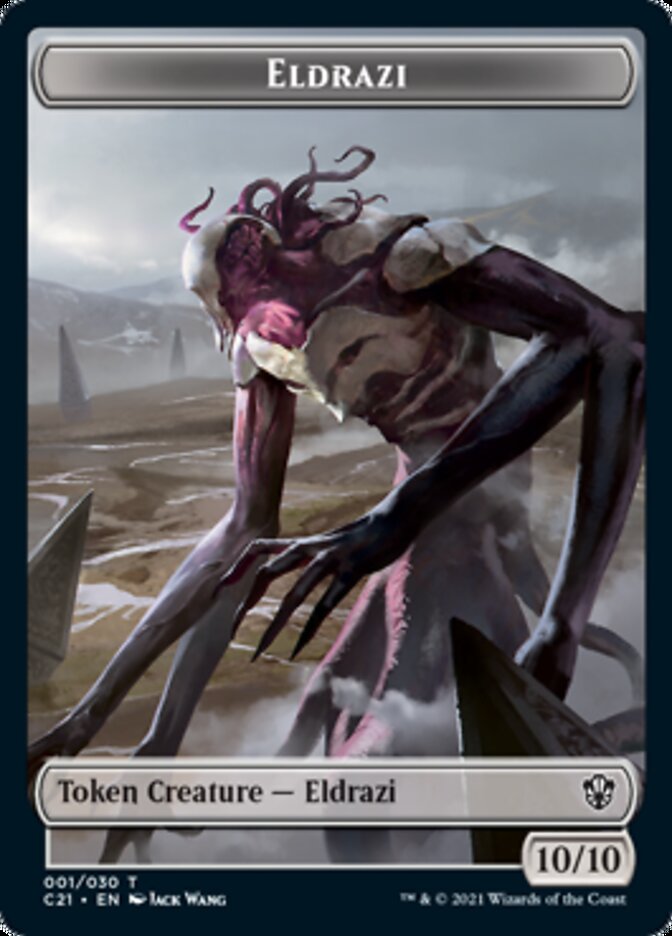 Eldrazi // Champion of Wits Token [Commander 2021 Tokens] | Rook's Games and More