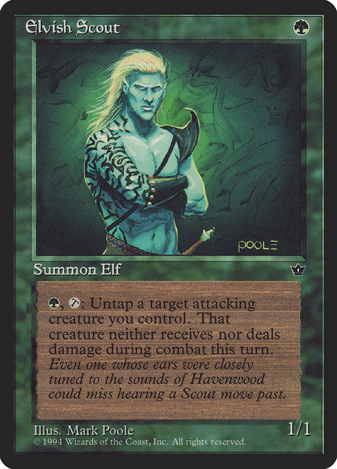 Elvish Scout (Mark Poole) [Fallen Empires] | Rook's Games and More