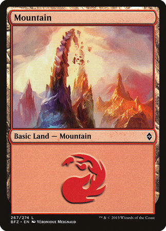 Mountain (267) [Battle for Zendikar] | Rook's Games and More