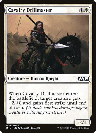 Cavalry Drillmaster [Core Set 2019] | Rook's Games and More