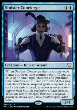 Sinister Concierge (Promo Pack) [Streets of New Capenna Commander Promos] | Rook's Games and More