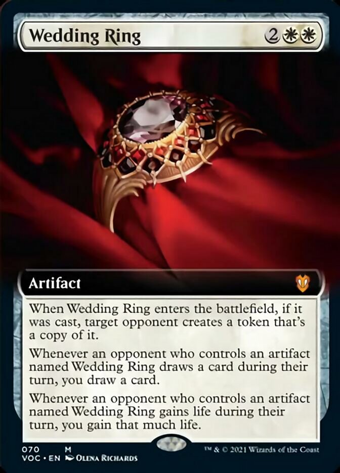 Wedding Ring (Extended) [Innistrad: Crimson Vow Commander] | Rook's Games and More