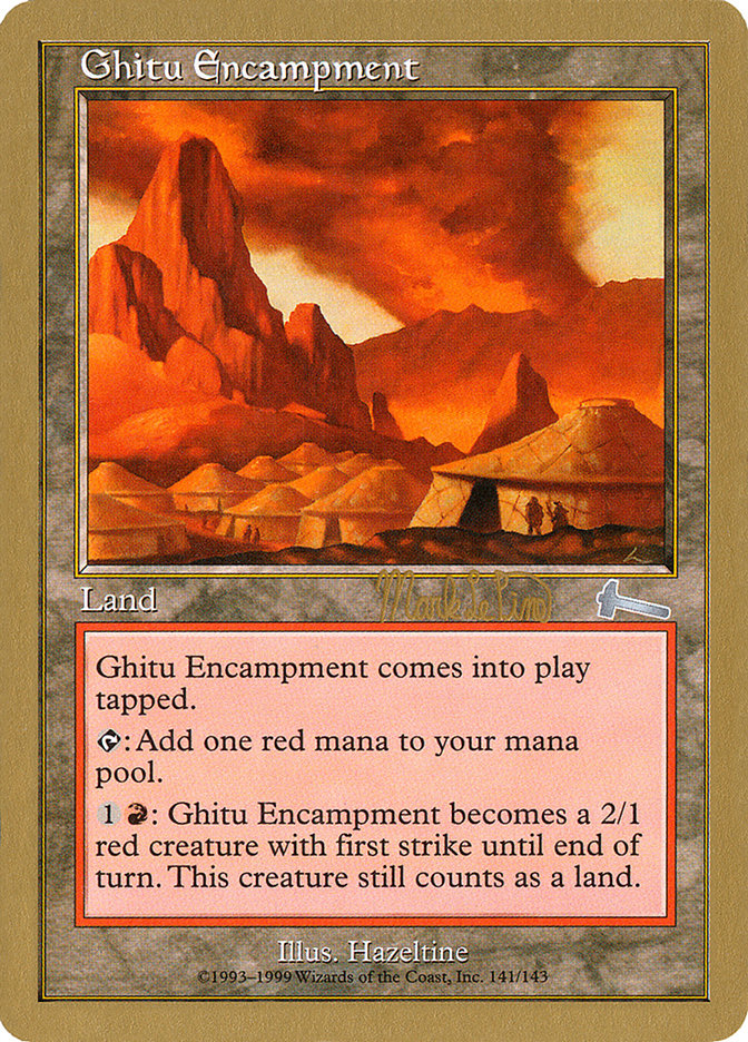 Ghitu Encampment (Mark Le Pine) [World Championship Decks 1999] | Rook's Games and More