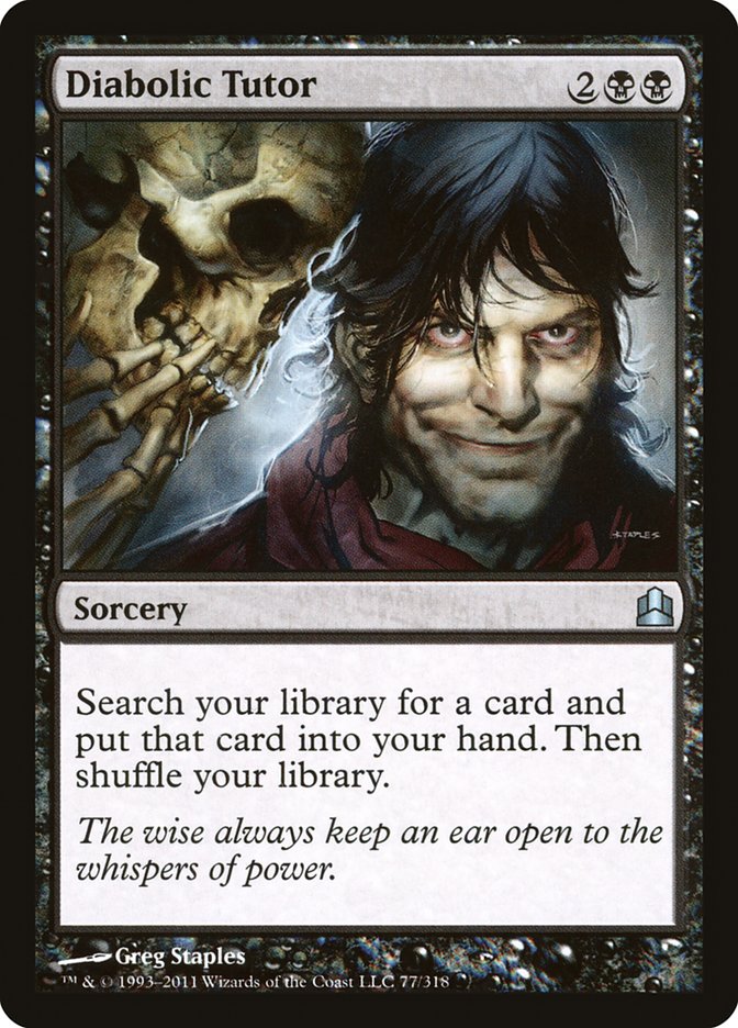 Diabolic Tutor [Commander 2011] | Rook's Games and More