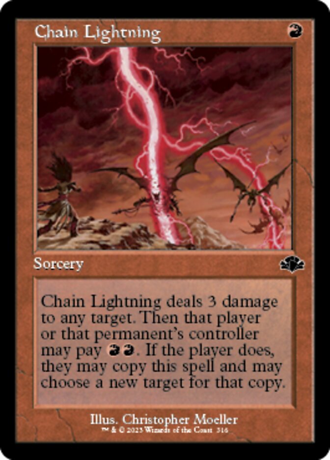 Chain Lightning (Retro) [Dominaria Remastered] | Rook's Games and More