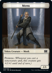 Bear // Monk Double-sided Token [Double Masters 2022 Tokens] | Rook's Games and More