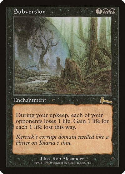 Subversion [Urza's Legacy] | Rook's Games and More