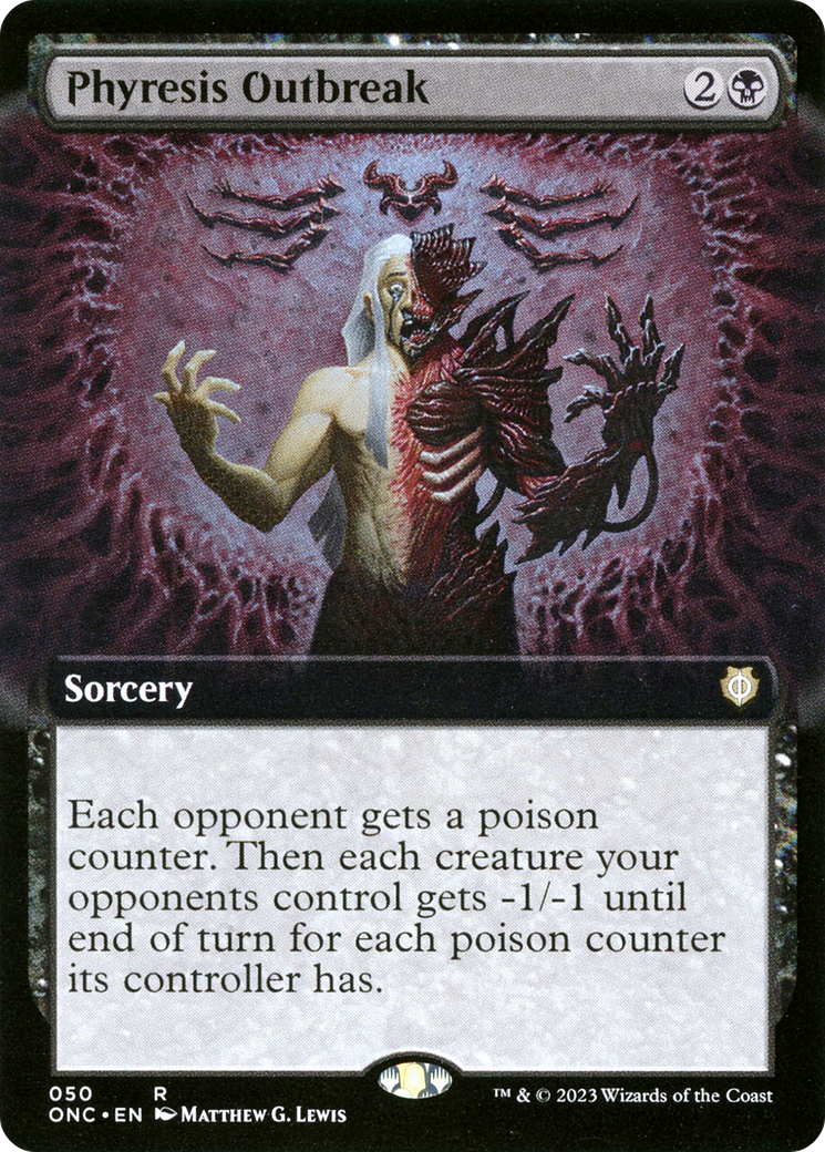 Phyresis Outbreak (Extended Art) [Phyrexia: All Will Be One Commander] | Rook's Games and More