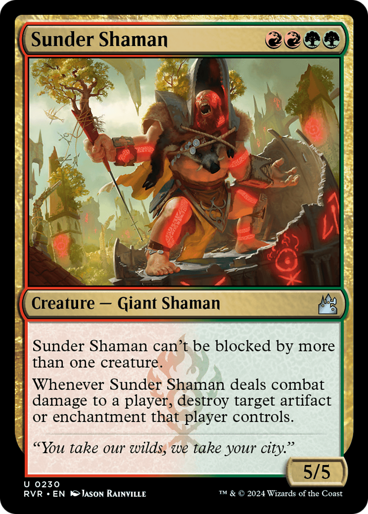 Sunder Shaman [Ravnica Remastered] | Rook's Games and More