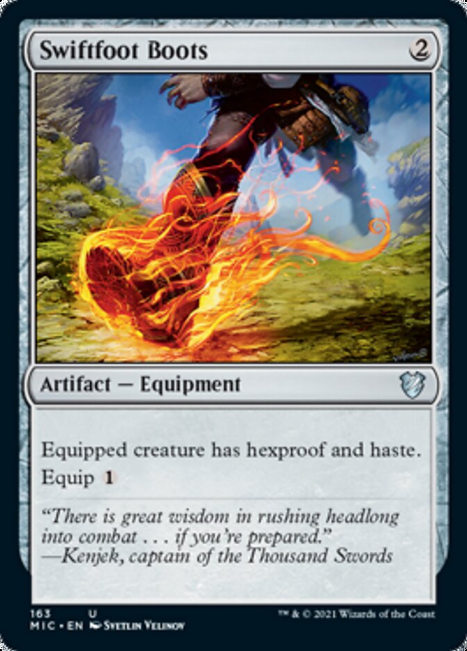 Swiftfoot Boots [Innistrad: Midnight Hunt Commander] | Rook's Games and More