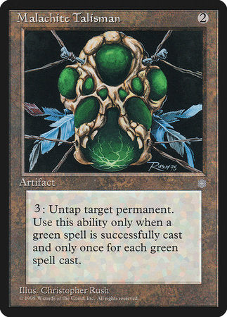 Malachite Talisman [Ice Age] | Rook's Games and More