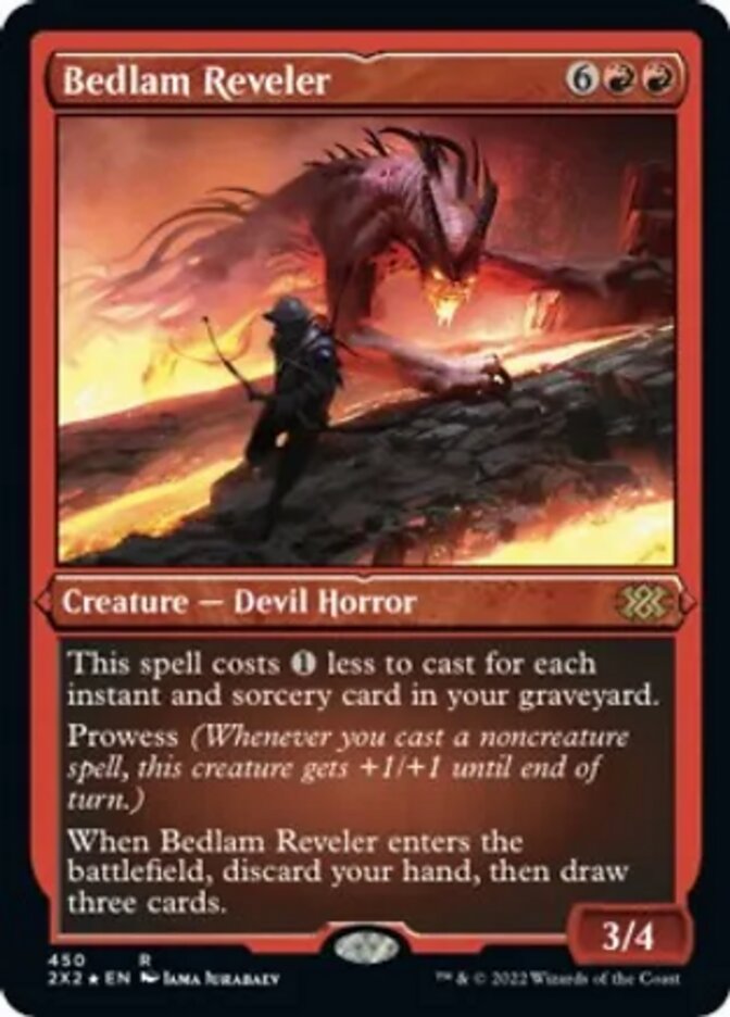 Bedlam Reveler (Foil Etched) [Double Masters 2022] | Rook's Games and More