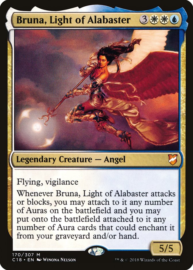 Bruna, Light of Alabaster (Oversized) [Commander 2018 Oversized] | Rook's Games and More