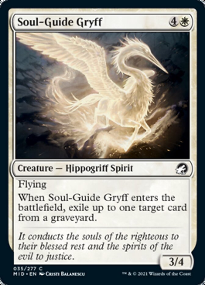 Soul-Guide Gryff [Innistrad: Midnight Hunt] | Rook's Games and More