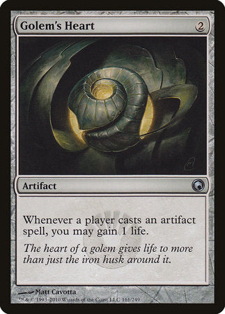 Golem's Heart [Scars of Mirrodin] | Rook's Games and More