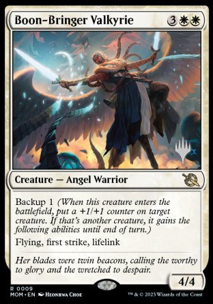 Boon-Bringer Valkyrie (Promo Pack) [March of the Machine Promos] | Rook's Games and More