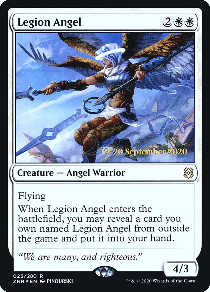 Legion Angel  [Zendikar Rising Prerelease Promos] | Rook's Games and More