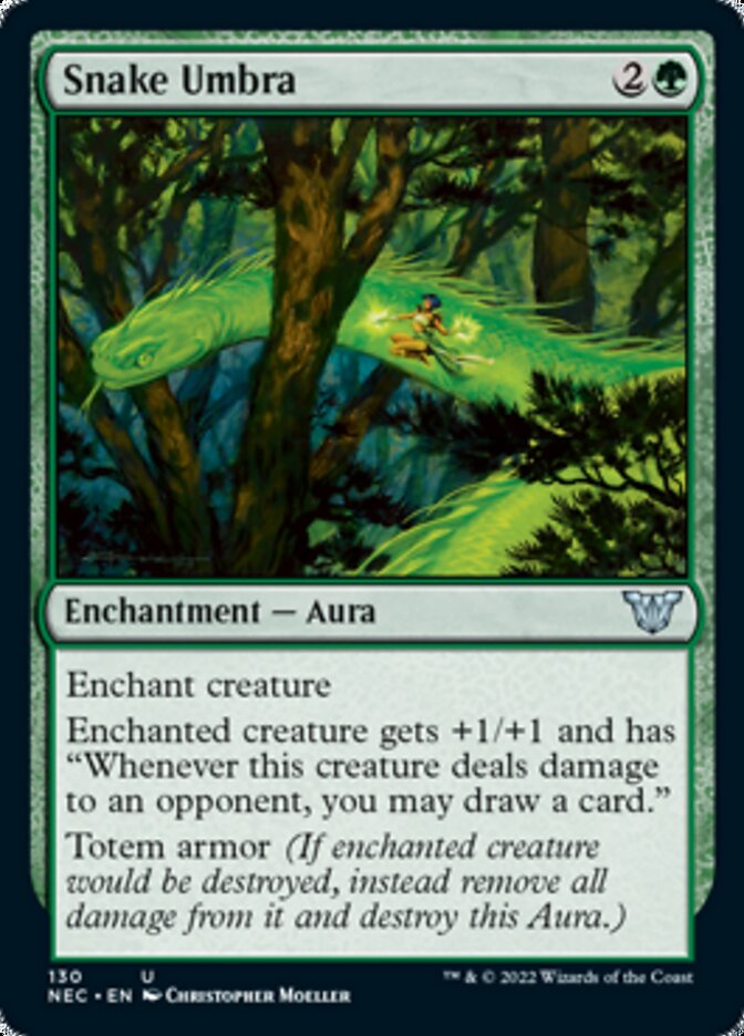 Snake Umbra [Kamigawa: Neon Dynasty Commander] | Rook's Games and More