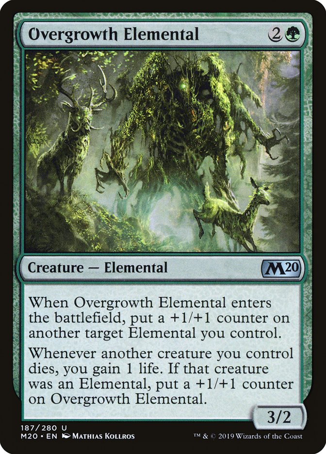 Overgrowth Elemental [Core Set 2020] | Rook's Games and More