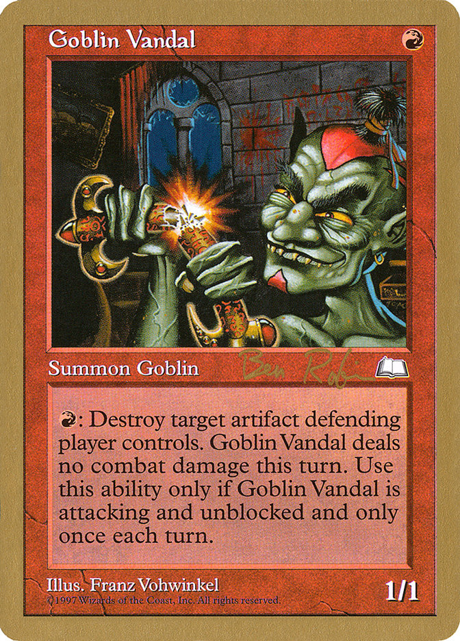 Goblin Vandal (Ben Rubin) [World Championship Decks 1998] | Rook's Games and More