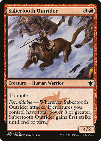 Sabertooth Outrider [Dragons of Tarkir] | Rook's Games and More