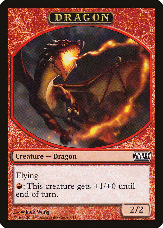 Dragon [Magic 2014 Tokens] | Rook's Games and More