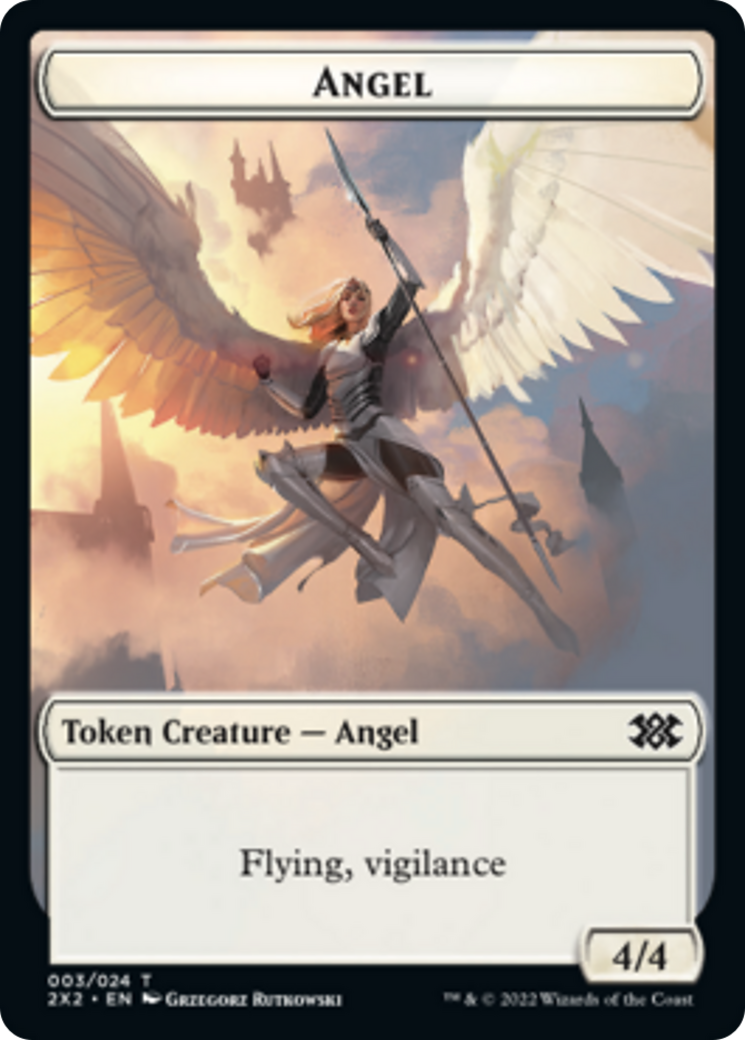 Egg // Angel Double-sided Token [Double Masters 2022 Tokens] | Rook's Games and More