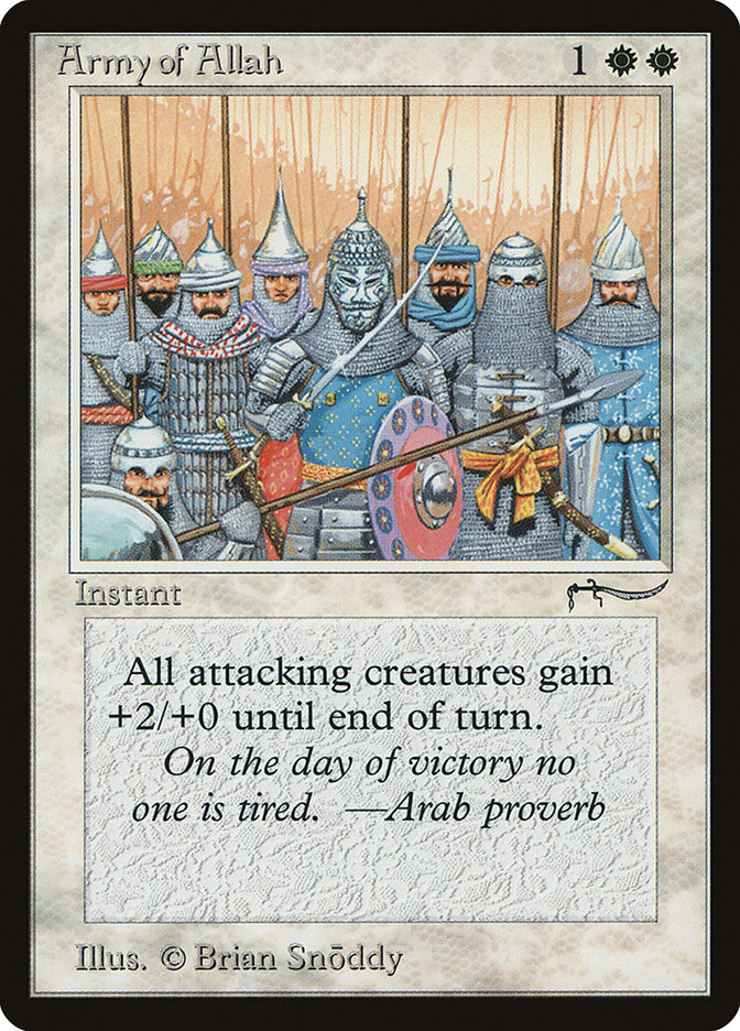 Army of Allah (Light Mana Cost) [Arabian Nights] | Rook's Games and More