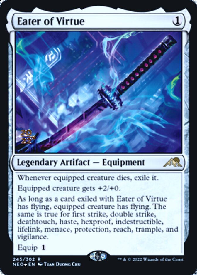 Eater of Virtue [Kamigawa: Neon Dynasty Prerelease Promos] | Rook's Games and More