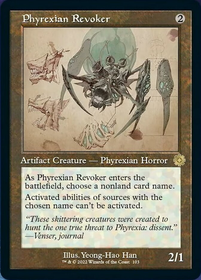 Phyrexian Revoker (Retro Schematic) [The Brothers' War Retro Artifacts] | Rook's Games and More