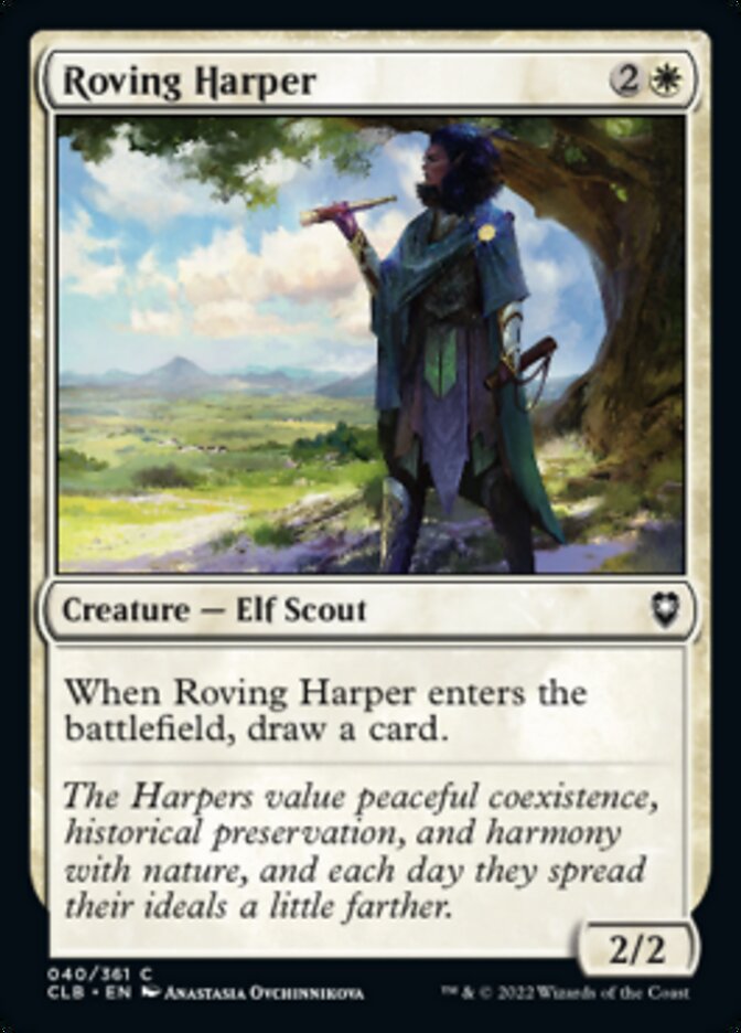 Roving Harper [Commander Legends: Battle for Baldur's Gate] | Rook's Games and More