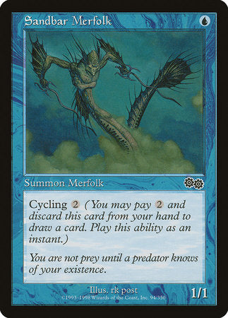 Sandbar Merfolk [Urza's Saga] | Rook's Games and More